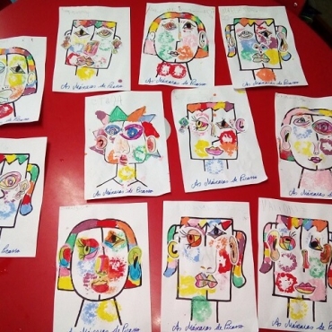 "As Máscaras de Picasso" na Pré-Escolar